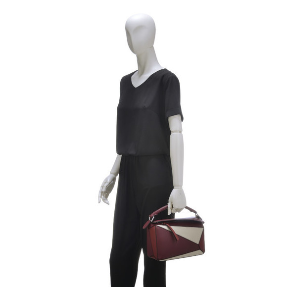 Loewe Puzzle Small 2way Shoulder Bag Wine Garnet - Picture 5 of 10